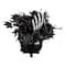 19" Bad to the Bone LED Halloween Centerpiece in Black Cauldron